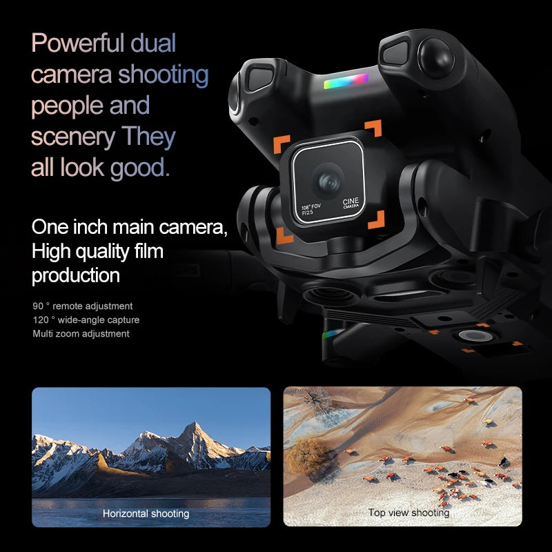 K900 Foldable RC Drone,4.5"Screen Remote,AirDrop,4-Way Obstacle Avoid,2K FPV, Optical Flow Positioning, Birthday Holiday Gift Toy from China