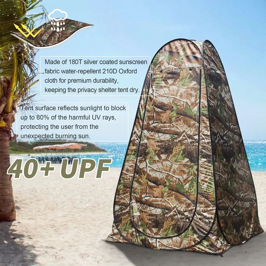 UPF40 Waterproof Portable Pop Up Privacy Shower Tent