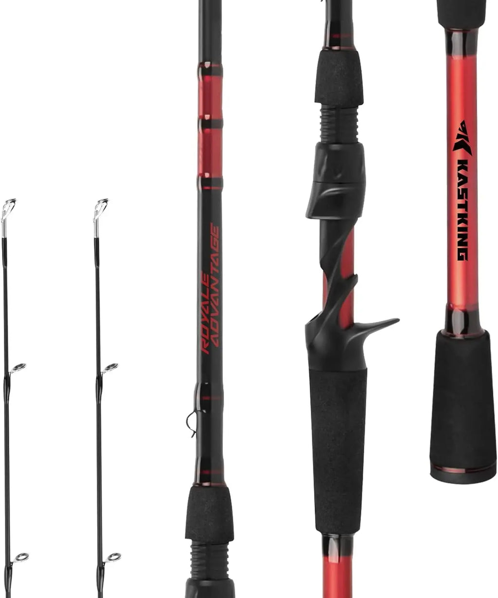 IM6 Graphite Fishing Rod, Spinning & Casting, 2-Piece with Extra Tip