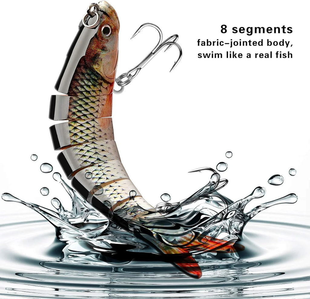 3 Pieces Realistic Freshwater and Saltwater Fishing Lures