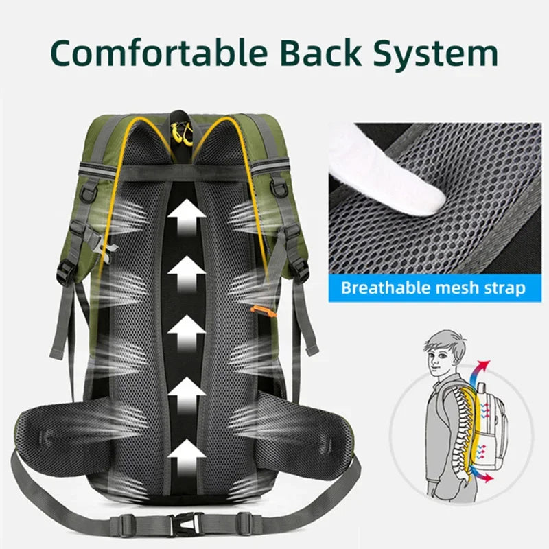 Men's 50L Large Capacity Travel Backpack