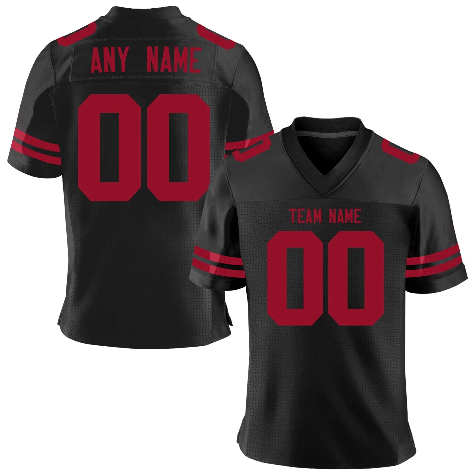 Custom American Football Jersey, Personalized Jersey with Printed Team Name, Number and Athlete Name (Men/Women/Youth) - From China