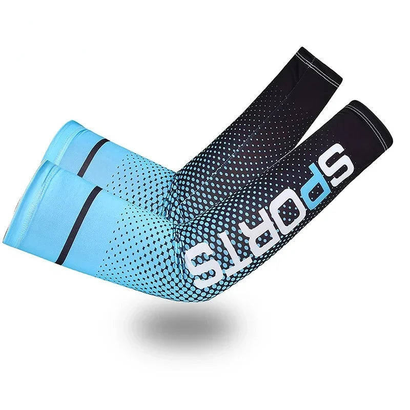 Cool Arm Sleeve Cover for Men Women Sun Protection Ice Sleeve Sunscreen Arm Guard for Basketball Running Cycling Bodybuilding from China
