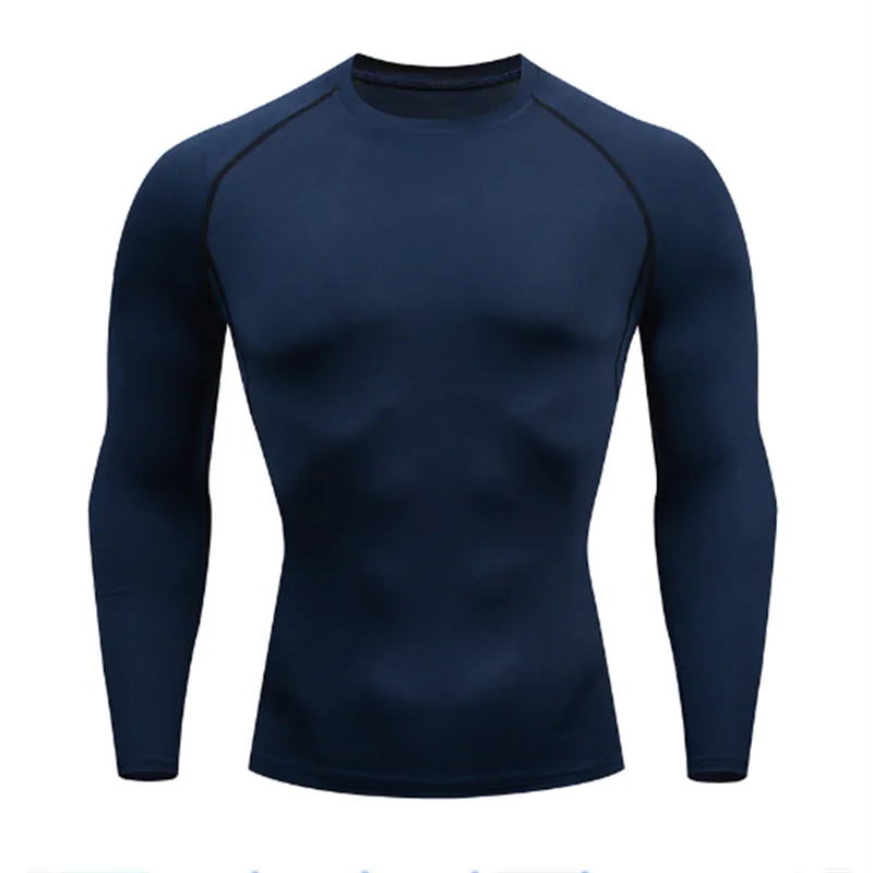 Men Long Sleeve Compression Fitness Tight Quick Dry T-Shirt