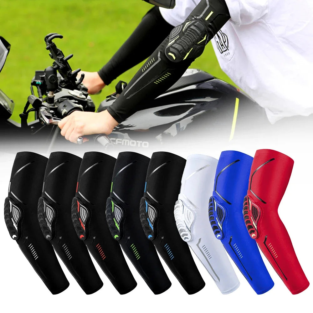 1Pair Sports Elbow Pads Compression Arm Sleeves for Outdoor Elbow Support