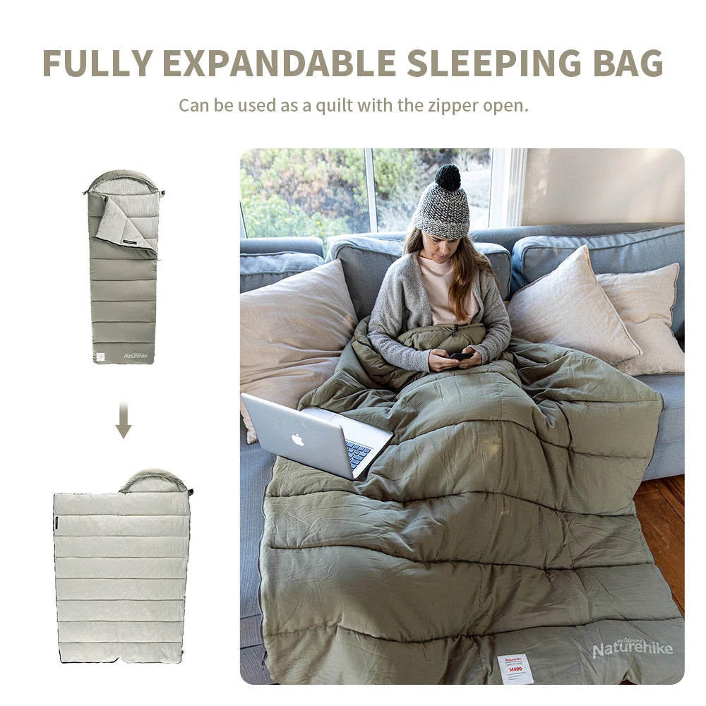 Lightweight Camping Sleeping Bag (Machine Washable)