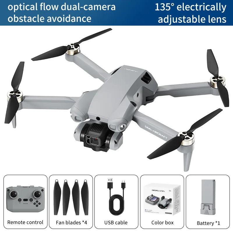 New D66 Drone with Large Screen Brushless Motor Obstacle Avoidance Remote Control Aircraft for Outdoor Entertainment from China