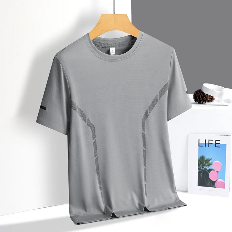 Reflective Quick Dry Short Sleeve Breathable Fitness Sports T-shirt