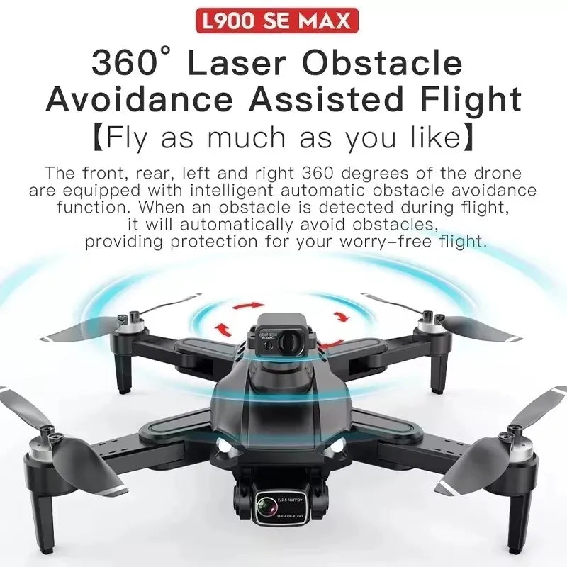 LYZRC L900 Pro SE MAX Drone 4K Professional Dual HD Camera GPS 5G WIFI 360° Obstacle Avoidance Brushless Motor Rc FPV Quadcopter from China