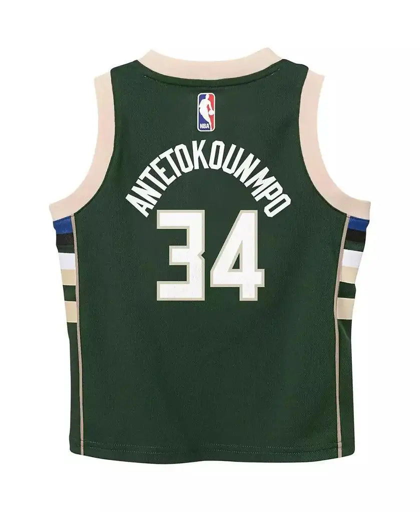 Nike | Boys and Girls Giannis Antetokounmpo Hunter Green Milwaukee Bucks Jersey