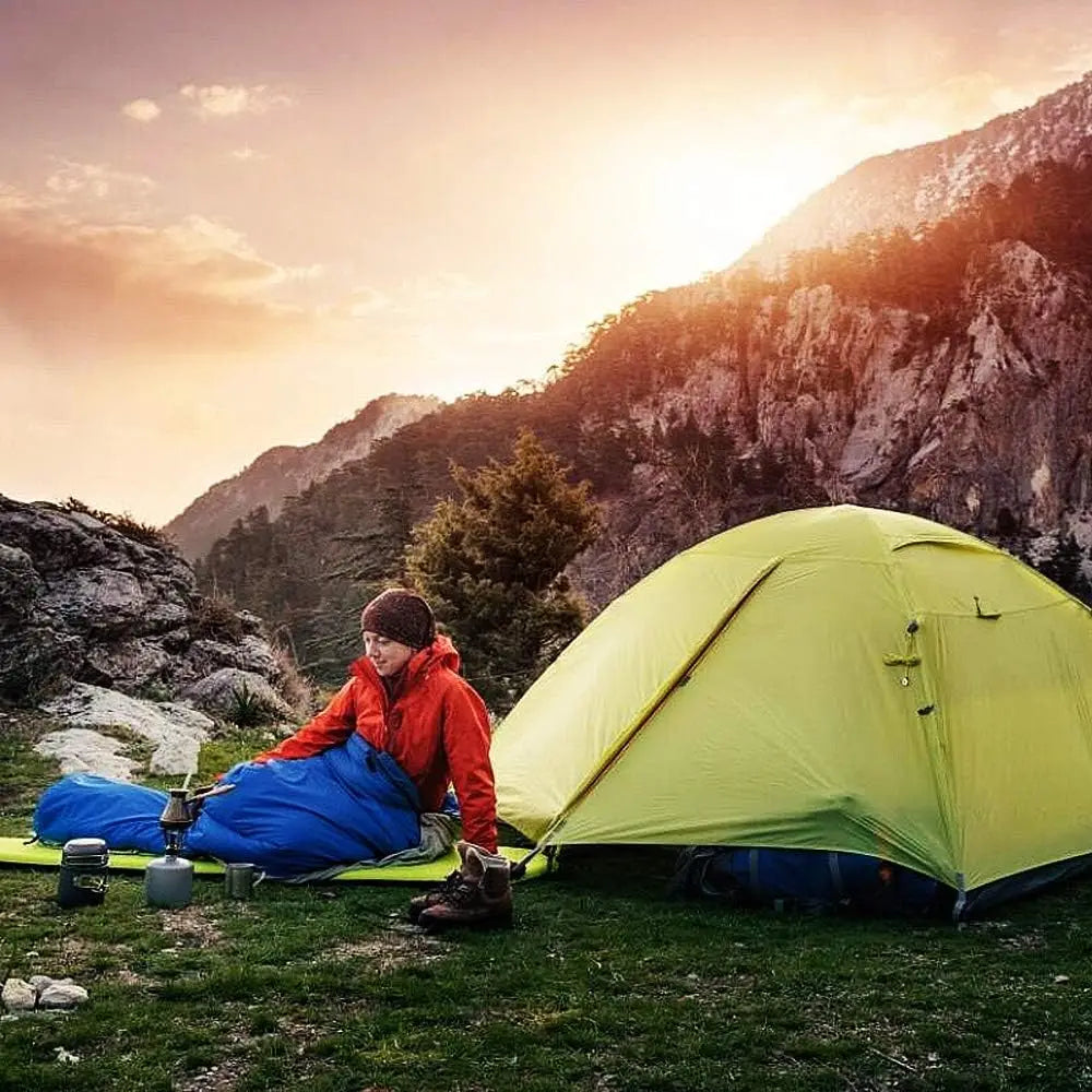 Camping Sleeping Bag Envelope Cap Spring Summer Autumn Outdoor Hiking Single Sleeping  (5-20 Degree)