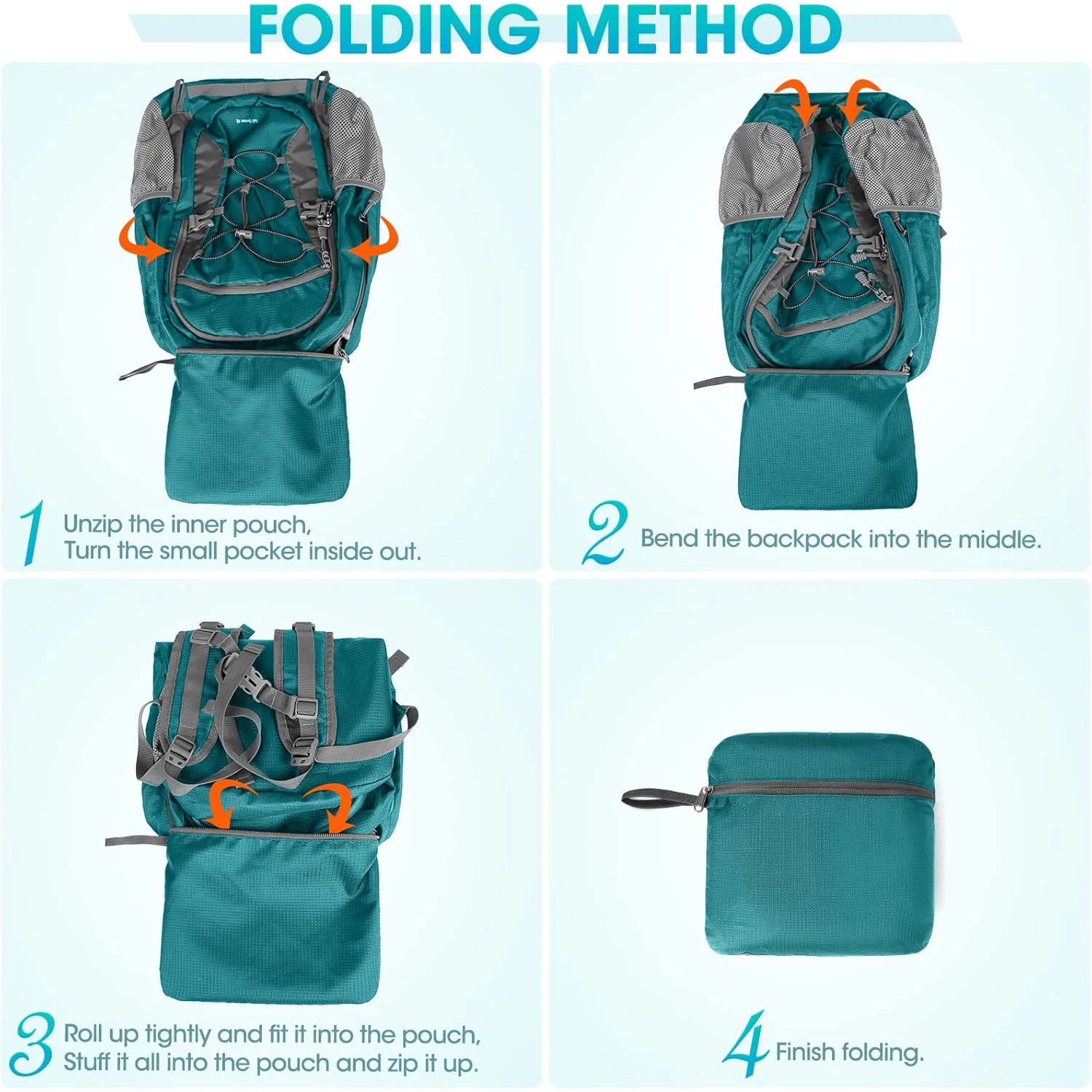 Lightweight 40L Hiking Waterproof Camping Travel Daypack/Backpack for Women/Men