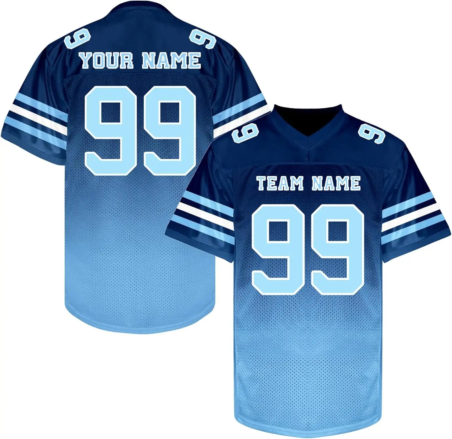 Custom Football Jersey with Personalized Logo Name Number Practice Shirt Stitched Sports Uniform