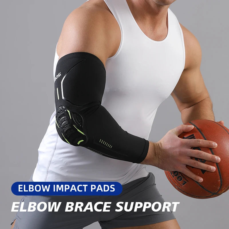 1 Piece Women/Men Honeycomb Sport Elbow Pads with Elastic Arm Sleeve