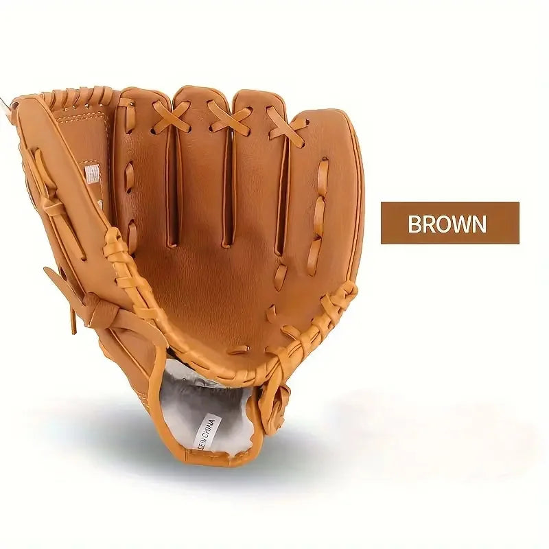 MuqiNush 1 PC Children Baseball Glove PU Batting Gloves Kids Softball Practice Equipment Baseball Training Competition Use