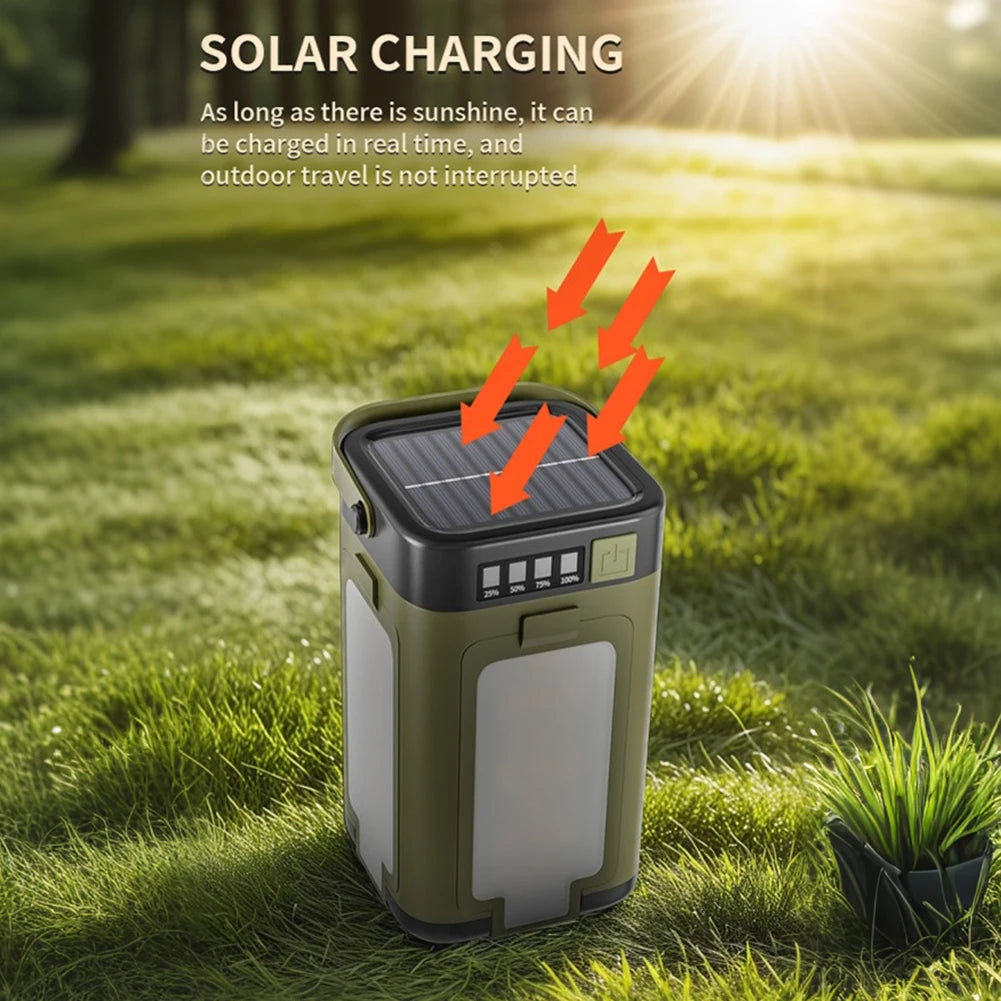 Foldable  Waterproof Rechargeable Solar Camping Lantern