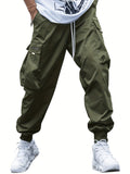 Multi-pocket Cargo Pants Men's Casual Hip-Hop Drawstring Trousers Outdoor Streetwear Sports Pant