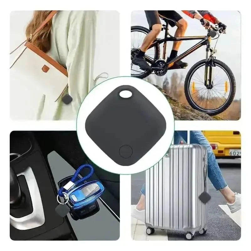 Black Square Bluetooth Long Distance Tracker