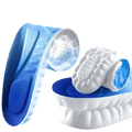 Blue and White Sports Insoles for Men - Breathable Shock Absorption Performance