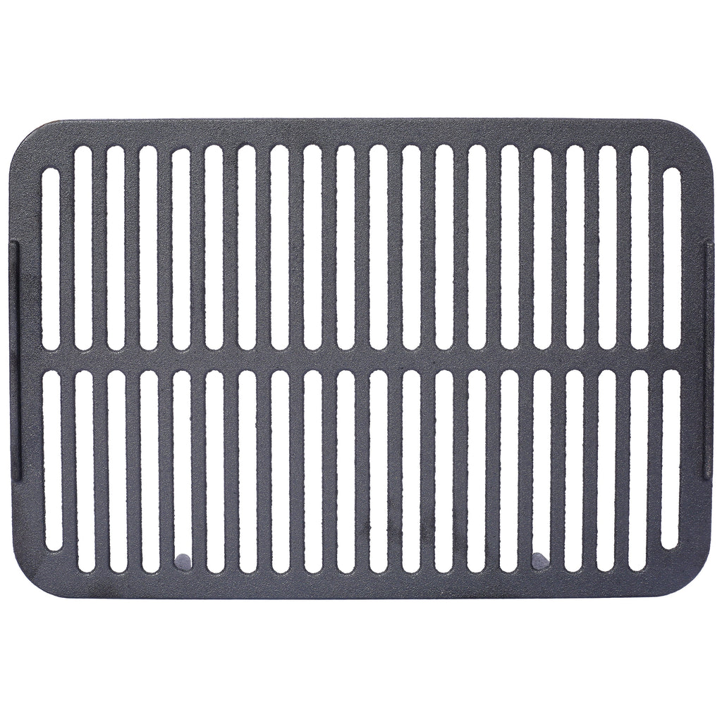 Oval Cast Iron Grill Outdoor Portable Charcoal Tabletop Skillet