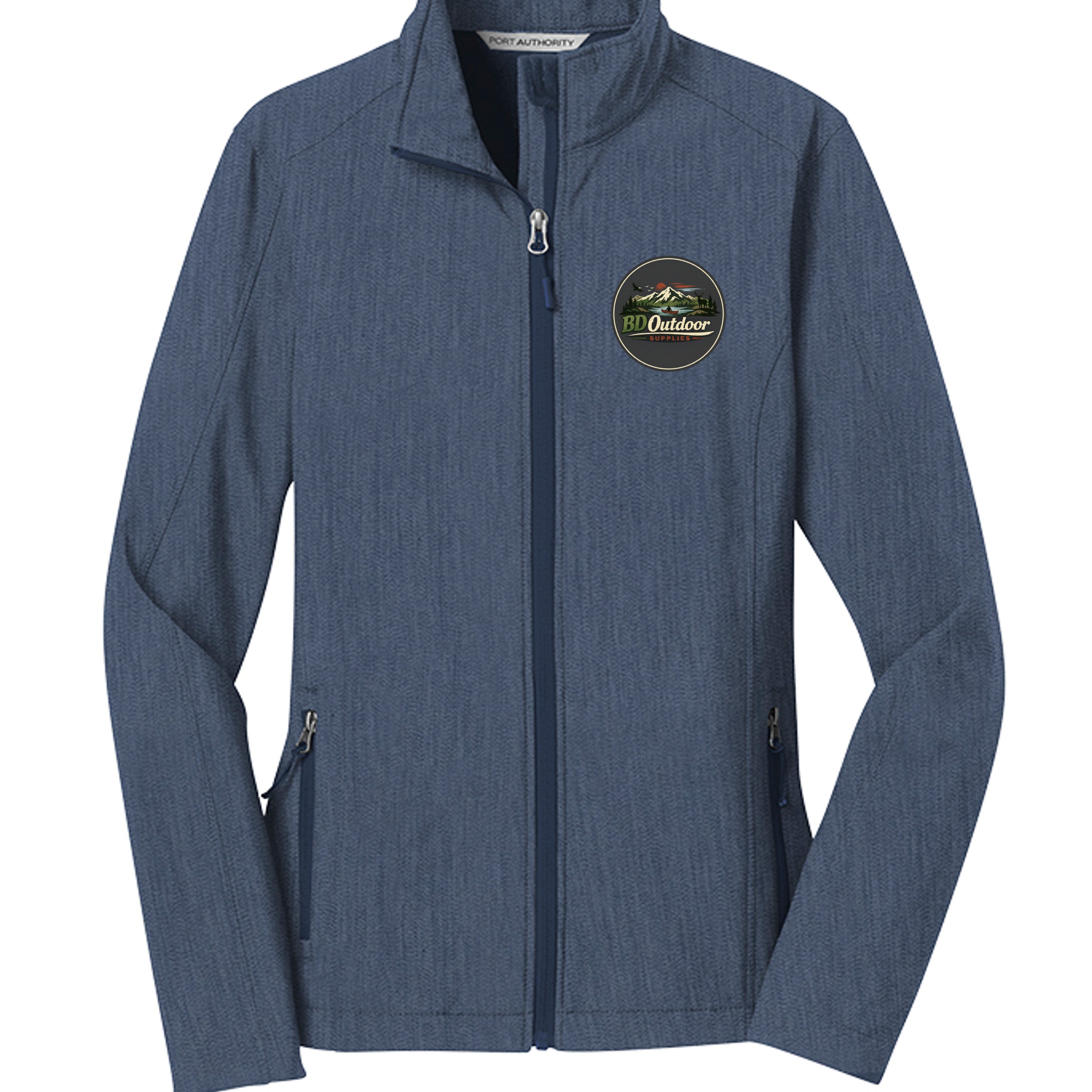 Navy Heather - L317 - FRONT