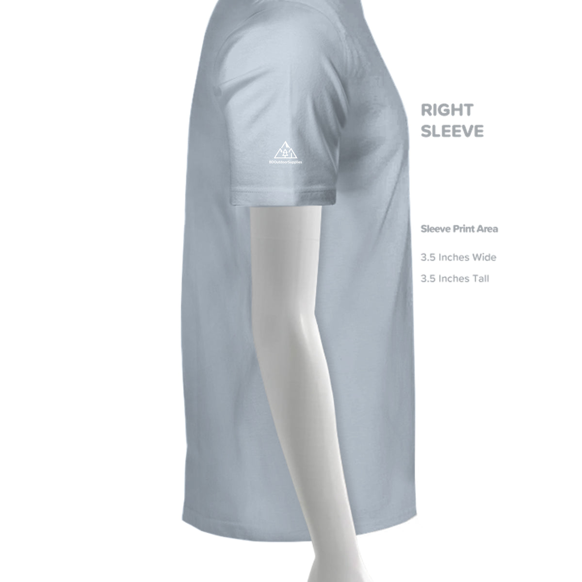 Solid Carolina Blue Triblend - 3413C - SLEEVE_RIGHT
