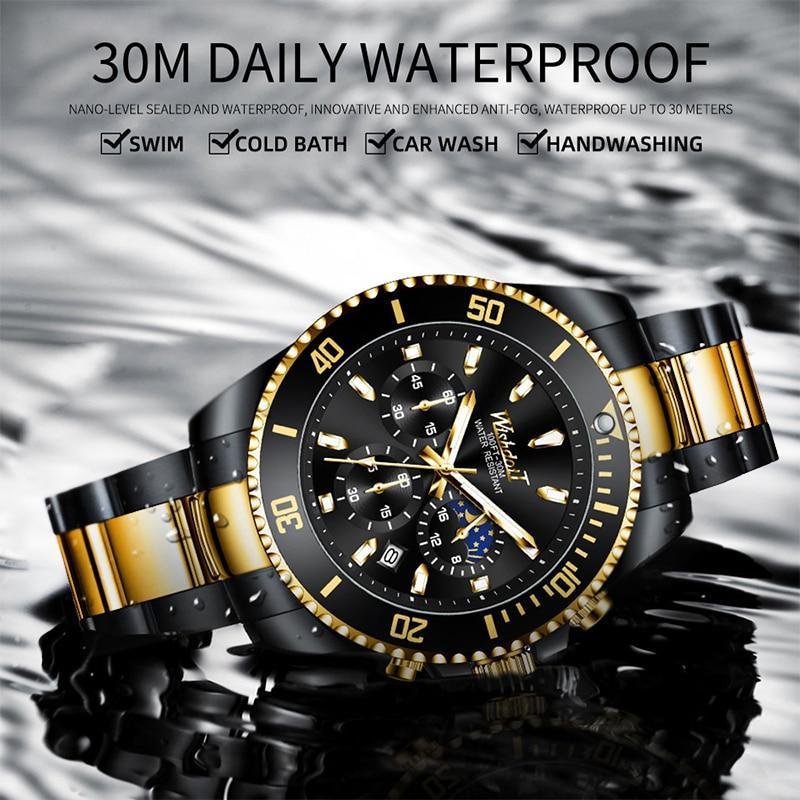 TREND New Men's Elegant Sports Watch Waterproof And Scratch Resistant Stylish Stainless Steel Durable Wrist Watch