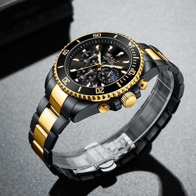 TREND New Men's Elegant Sports Watch Waterproof And Scratch Resistant Stylish Stainless Steel Durable Wrist Watch