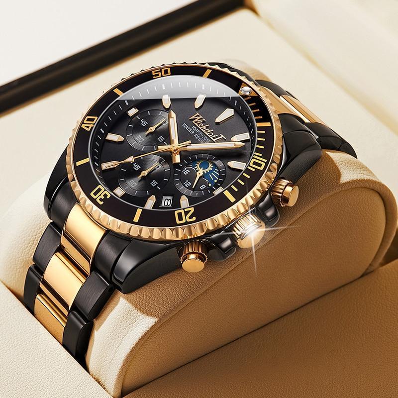 TREND New Men's Elegant Sports Watch Waterproof And Scratch Resistant Stylish Stainless Steel Durable Wrist Watch
