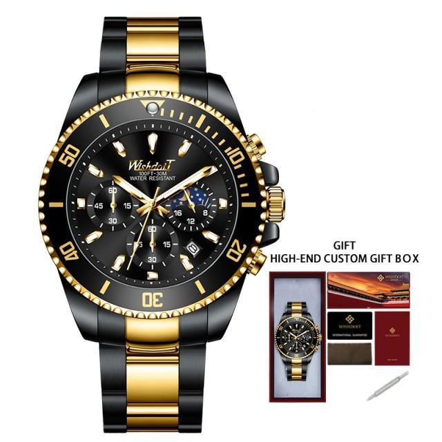 TREND New Men's Elegant Sports Watch Waterproof And Scratch Resistant Stylish Stainless Steel Durable Wrist Watch