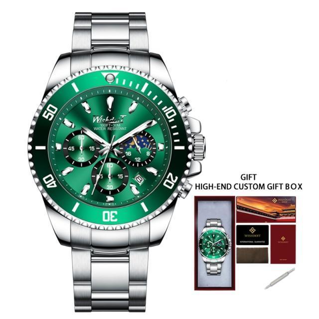 TREND New Men's Elegant Sports Watch Waterproof And Scratch Resistant Stylish Stainless Steel Durable Wrist Watch