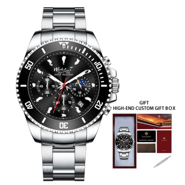 TREND New Men's Elegant Sports Watch Waterproof And Scratch Resistant Stylish Stainless Steel Durable Wrist Watch