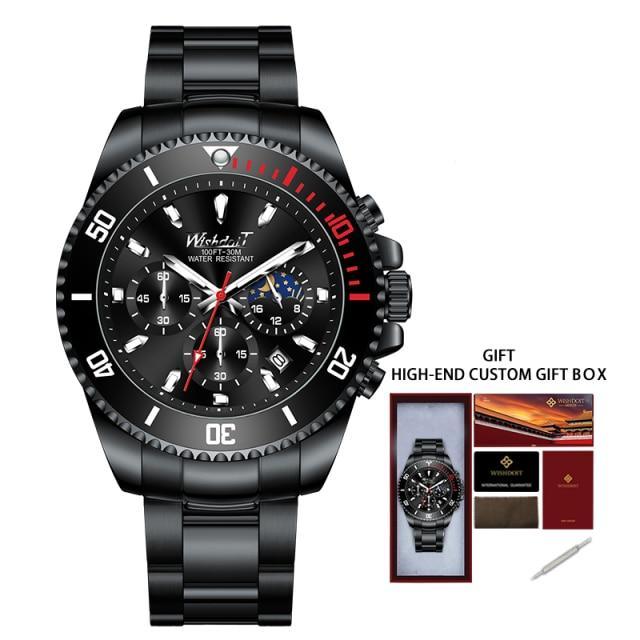 TREND New Men's Elegant Sports Watch Waterproof And Scratch Resistant Stylish Stainless Steel Durable Wrist Watch