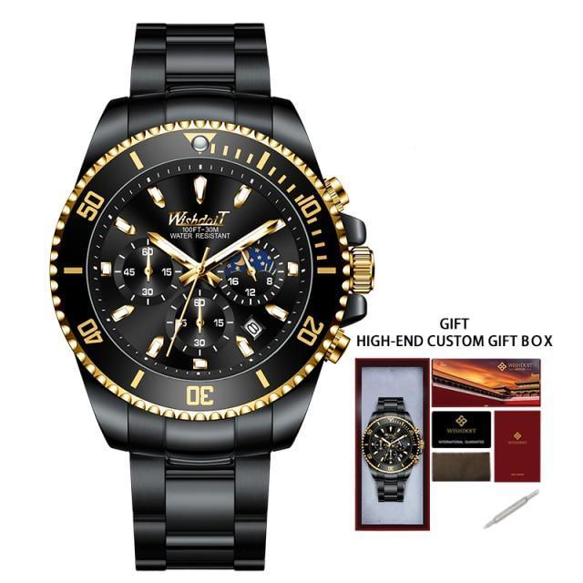 TREND New Men's Elegant Sports Watch Waterproof And Scratch Resistant Stylish Stainless Steel Durable Wrist Watch