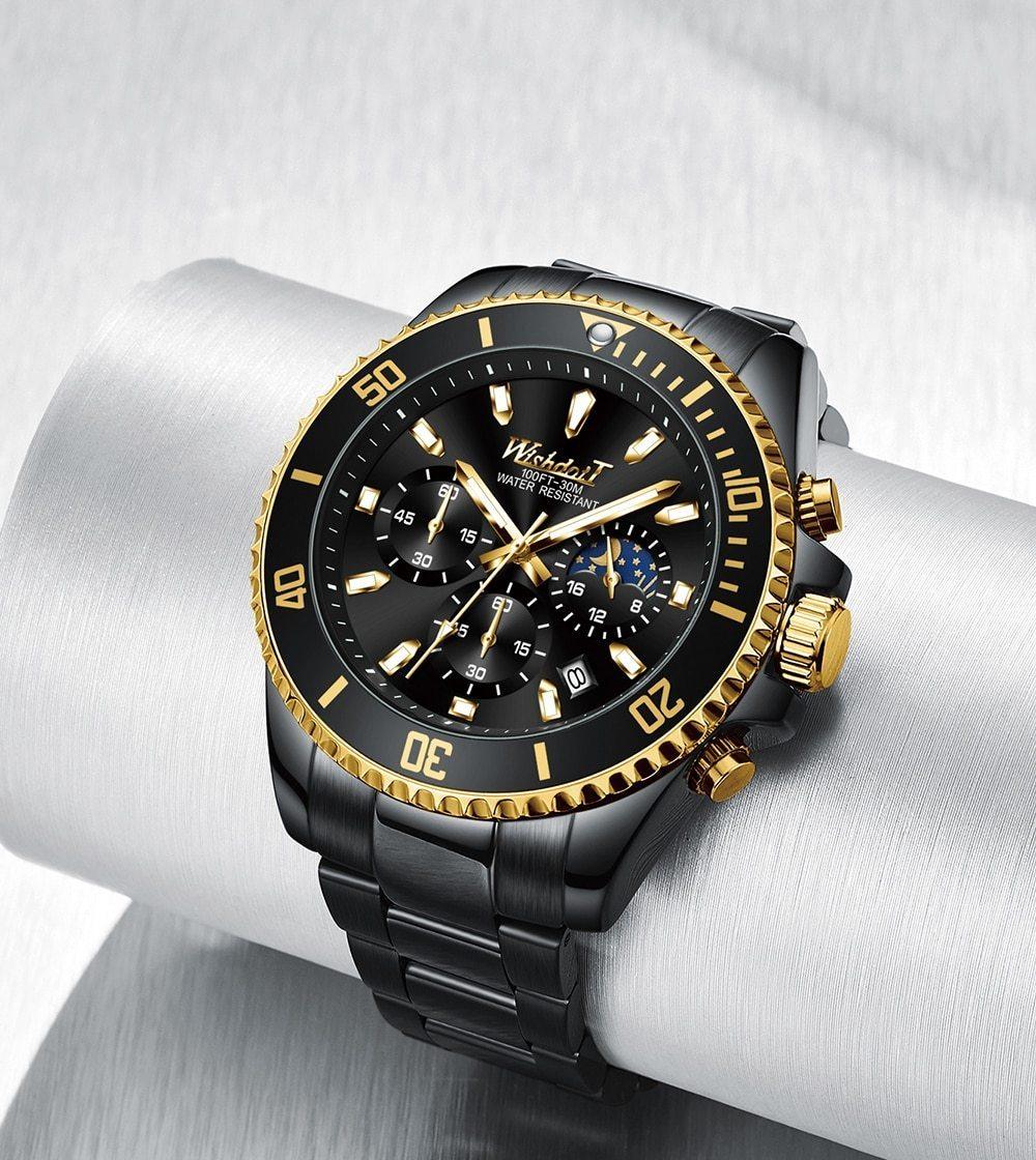 TREND New Men's Elegant Sports Watch Waterproof And Scratch Resistant Stylish Stainless Steel Durable Wrist Watch
