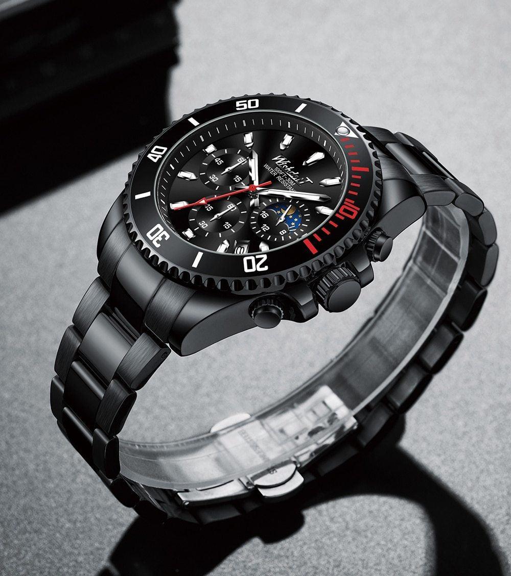 TREND New Men's Elegant Sports Watch Waterproof And Scratch Resistant Stylish Stainless Steel Durable Wrist Watch