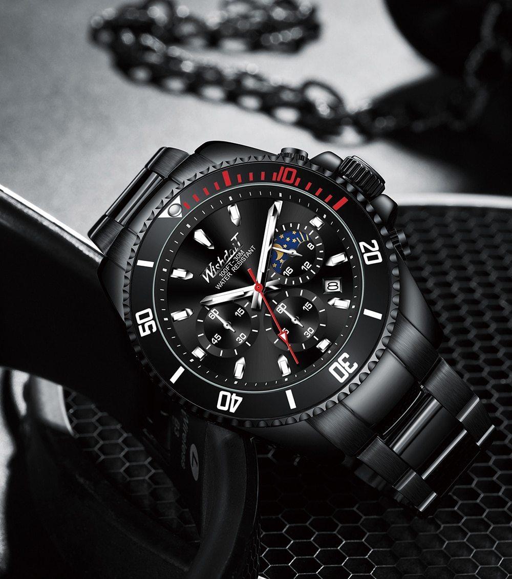 TREND New Men's Elegant Sports Watch Waterproof And Scratch Resistant Stylish Stainless Steel Durable Wrist Watch