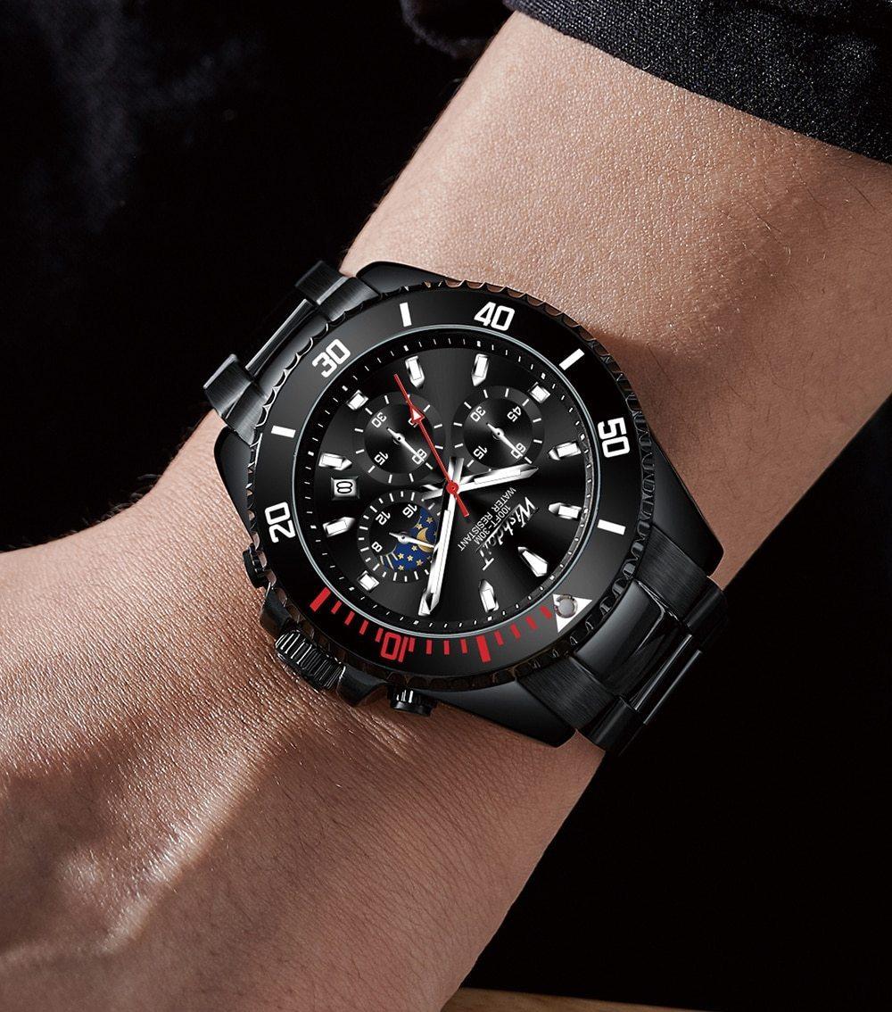 TREND New Men's Elegant Sports Watch Waterproof And Scratch Resistant Stylish Stainless Steel Durable Wrist Watch