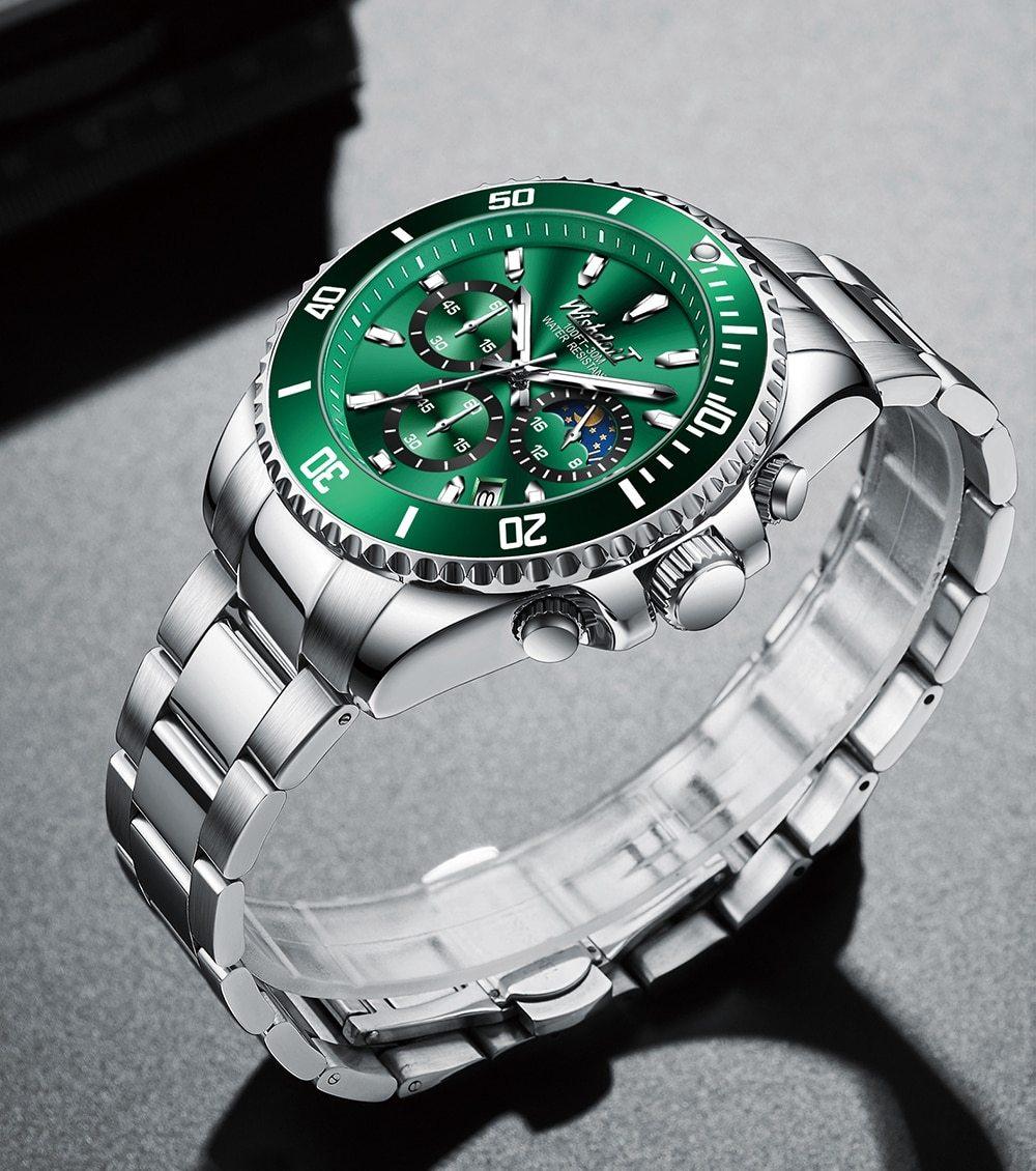 TREND New Men's Elegant Sports Watch Waterproof And Scratch Resistant Stylish Stainless Steel Durable Wrist Watch