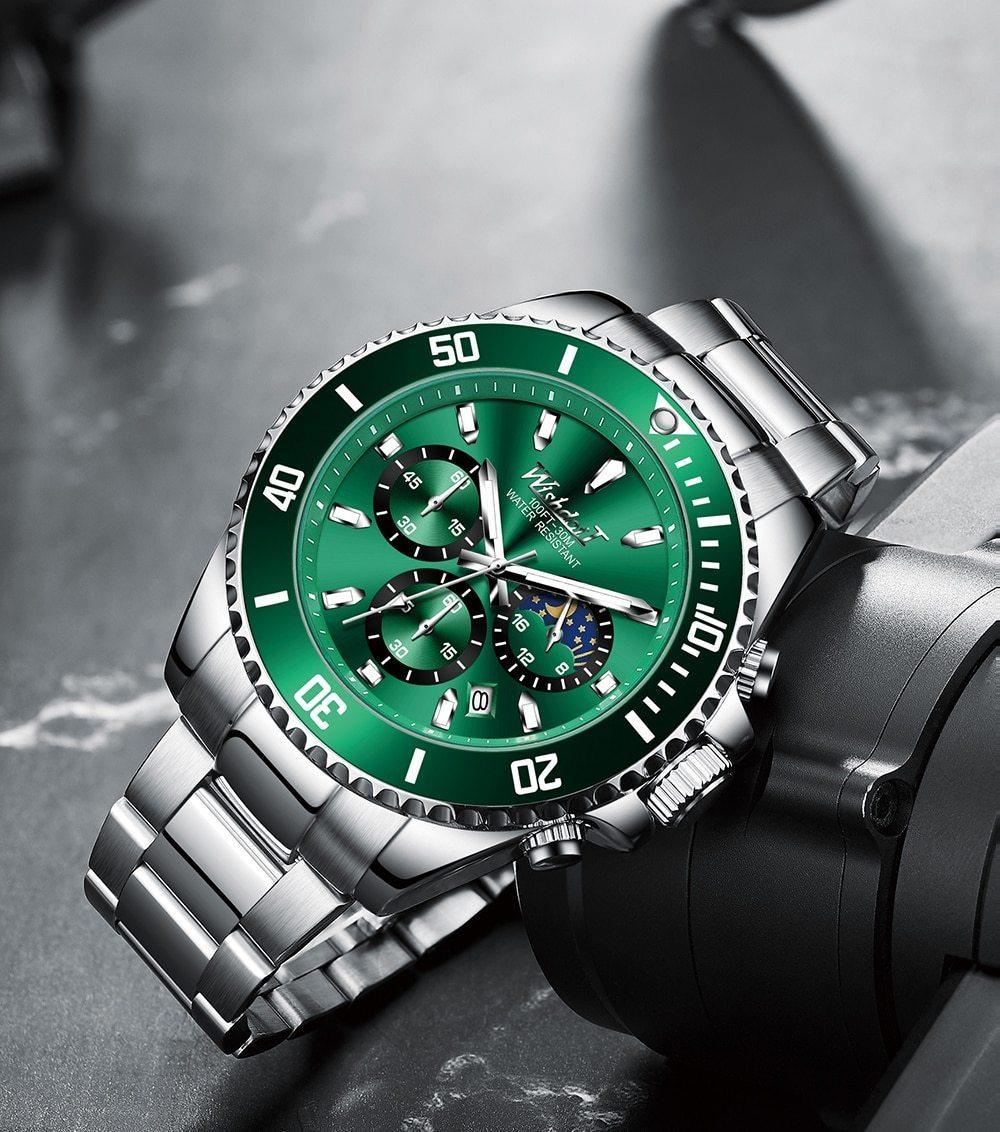 TREND New Men's Elegant Sports Watch Waterproof And Scratch Resistant Stylish Stainless Steel Durable Wrist Watch