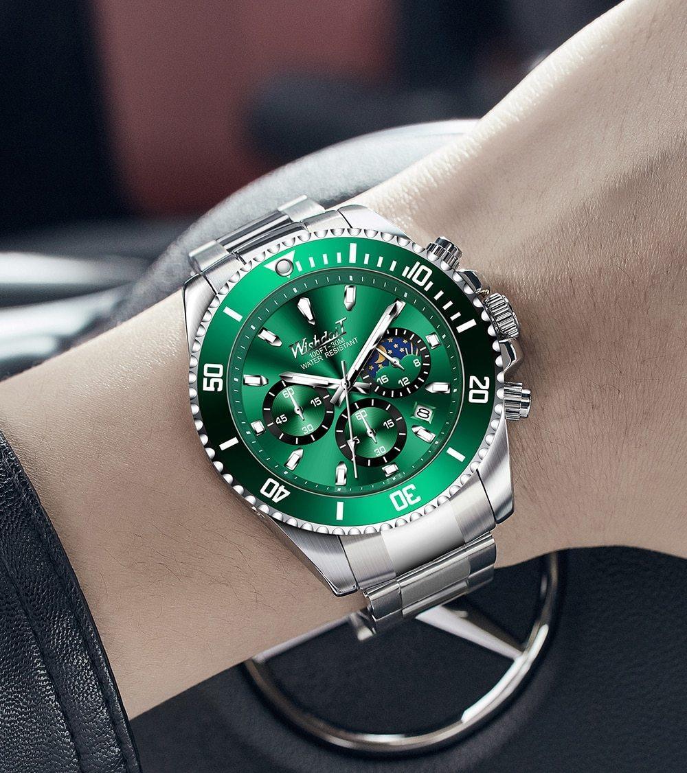 TREND New Men's Elegant Sports Watch Waterproof And Scratch Resistant Stylish Stainless Steel Durable Wrist Watch