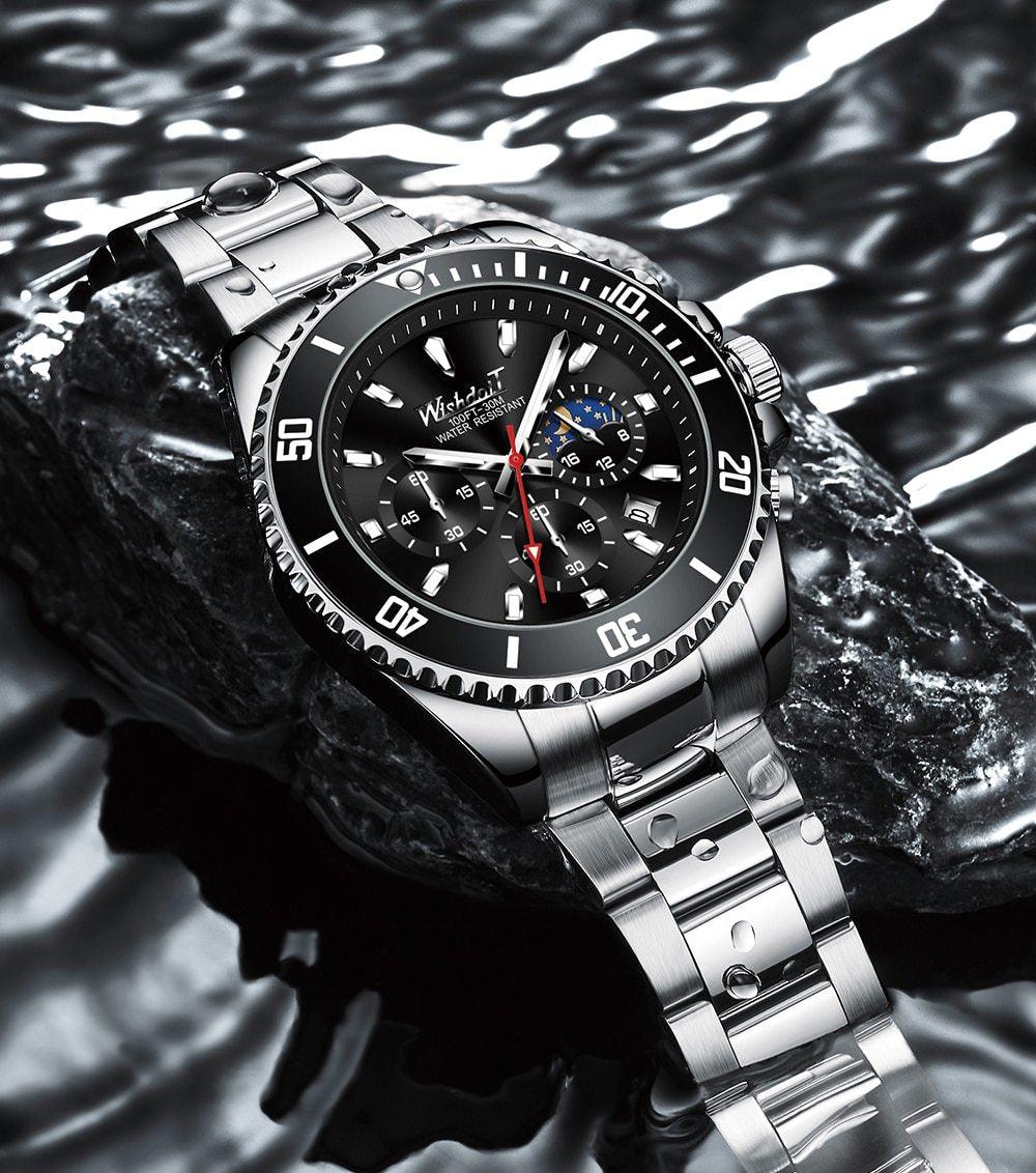 TREND New Men's Elegant Sports Watch Waterproof And Scratch Resistant Stylish Stainless Steel Durable Wrist Watch