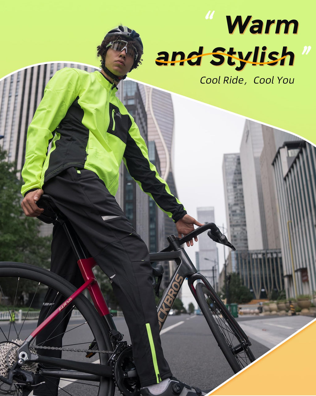 Winter Thermal Tights Windproof Bike Cycling Pants for Running Outdoor Hiking Gear