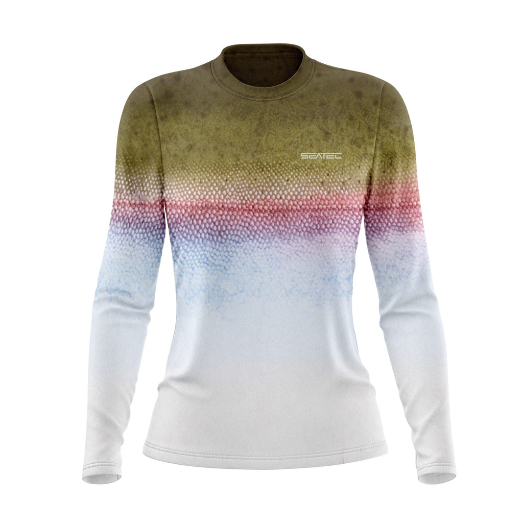 Rainbow Trout Sport Tec Crew Long Sleeve – Women's