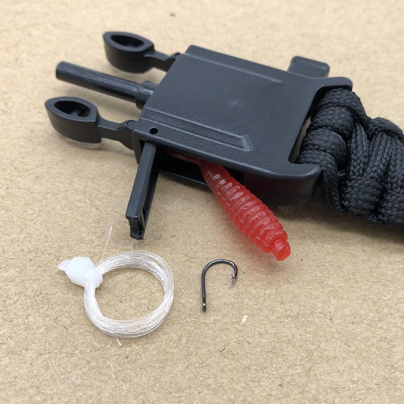 Survival Bracelet with Fishing Kit, Compass, whistle, Para-Chord